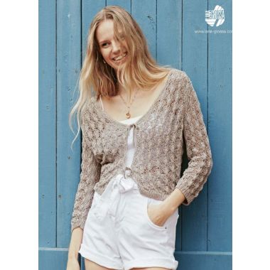 A Lana Grossa Solo Lino Pattern - Jacket 15-7 (PDF File)