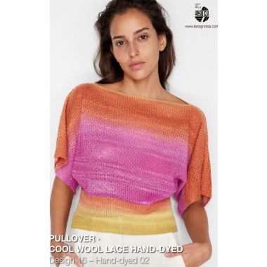 A Cool Wool Lace Hand-Dyed Pattern - Knit Pullover (PDF File)