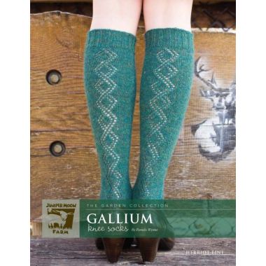 A Juniper Moon Farm Herriot Fine Pattern - Gallium Knee Socks (PDF)