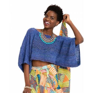 A Silk Garden Lite Pattern - Batwing-Sleeved Top (PDF)