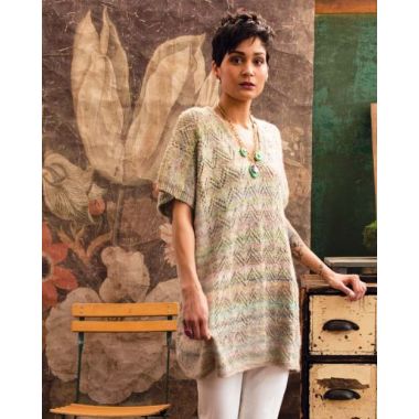 A Silk Garden Lite Pattern - Long-Line Poncho (PDF)