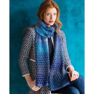 A Silk Garden Lite Pattern - Dot-Stitch Scarf (PDF)