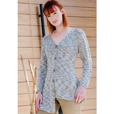 A Trendsetter Infinity Pattern - A-Line Long Sided Swing Cardigan (5800n) PDF