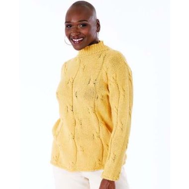 A Trendsetter Pure Love Pattern - PAT-6100R Alternating Cable Pullover (PDF File)