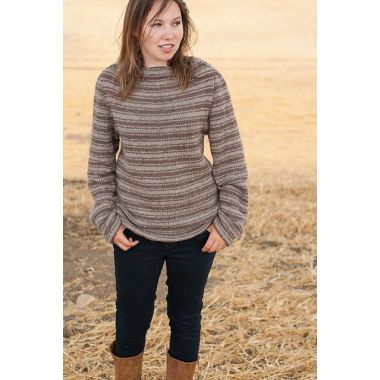 A Juniper Moon Farm Herriot Pattern - Bessie Striped Pullover (PDF)