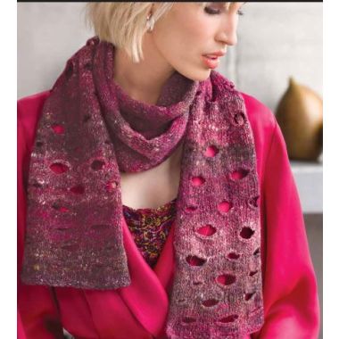 Noro Kiri Pattern - Buttonhole Scarf (PDF File)