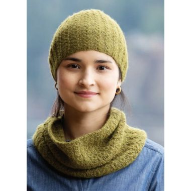 A Churchmouse Yarns and Teas Pattern - Vineyard Cowl & Beanie (PDF)