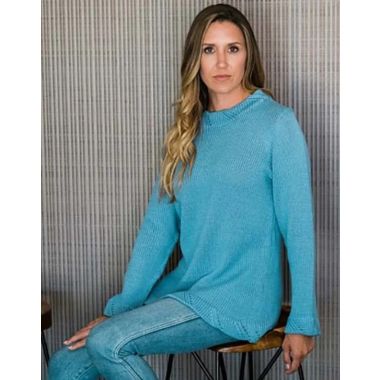 A GGH Volante Pattern - Diagonal Lace Border Pullover 5900s (PDF)