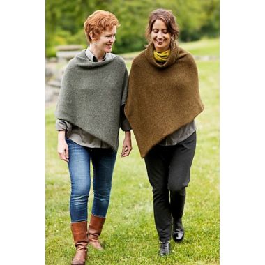 A Churchmouse Yarns and Teas Pattern - Easy Folded Poncho (PDF)