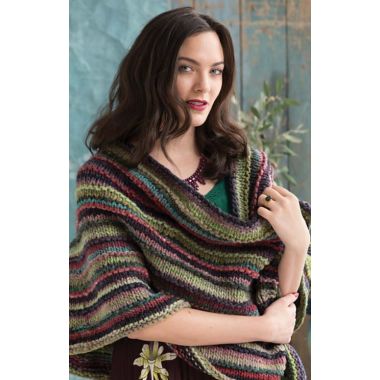 Easy Striped Wrap - A Kureyon AIR Pattern (PDF)