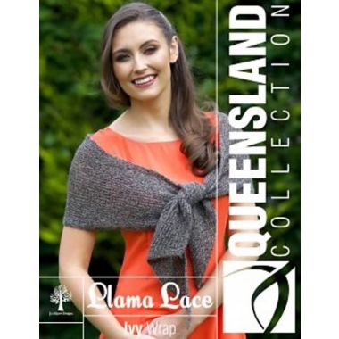 A Queensland Llama Lace Pattern - Ivy Wrap (PDF)