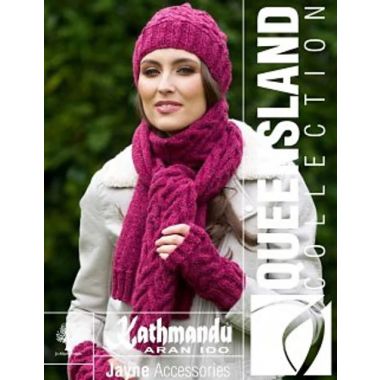 Jayne Accessories Set - A Queensland Kathmandu Aran 100 Pattern (PDF File)
