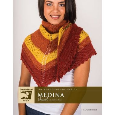 A Juniper Moon Farm Moonshine Pattern - Medina Shawl - Free With Purchases of 5 Skeins of Moonshine - Print Copy (One free Pattern Per Person Please)