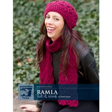A Juniper Moon Farm Moonshine Pattern - Ramla Hat and Scarf (PDF)