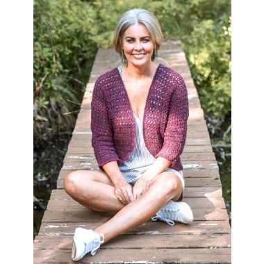 A Berroco Remix Light Crochet Pattern - Kyrie Cardigan (PDF)