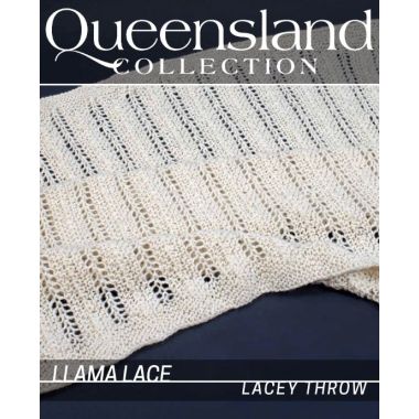A Queensland Llama Lace Pattern - Lacey Throw - Free with Purchase of 4 or More Skeins of Queensland Llama Lace (PDF File)