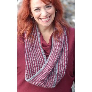 HiKoo Llamor Pattern - Garter Riff Moebius Cowl - FREE DOWNLOAD LINK IN DESCRIPTION