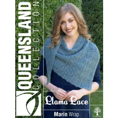 A Queensland Llama Lace Pattern - Marin Wrap (PDF)