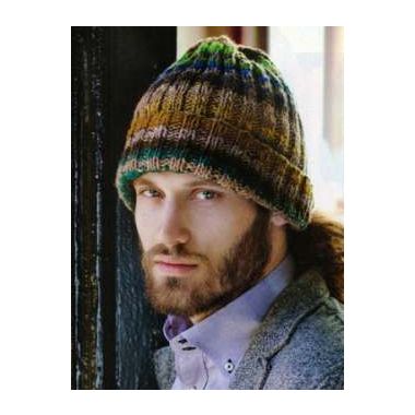 A Noro Kureyon Pattern - Men's Ribbed Hat (PDF)