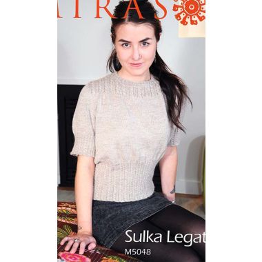 A Mirasol Sulka Legato Pattern - Short Sleeve Cable Jumper (PDF)