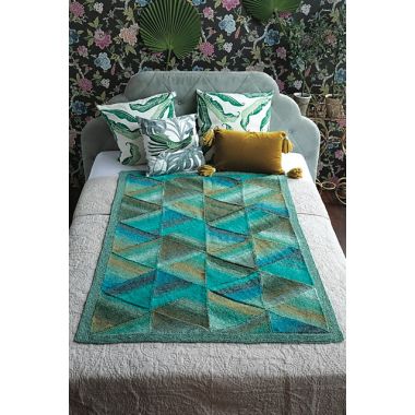 A Noro Silk Garden Pattern - Mitered Blanket  (Pdf File)
