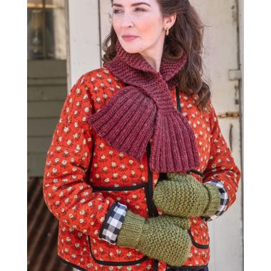 A Berroco Lanas Quick Pattern - Neala Scarf & Mittens (PDF File)