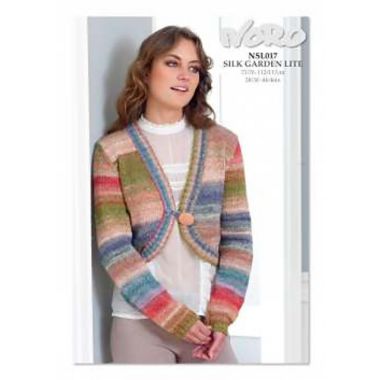 A Noro Silk Garden Lite Pattern - Curved Jacket NSL017 (PDF File)