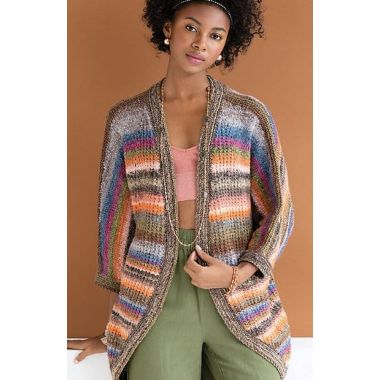 A Noro Tsubame Pattern - Ocean Sunset Cardigan (PDF)