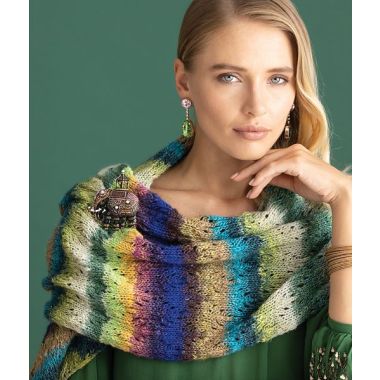 A Noro Tsubame Pattern - Peacock Wrap (PDF)