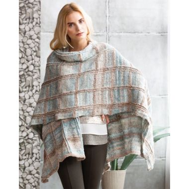 Plaid Ruana - A Noro Tennen Pattern (PDF)
