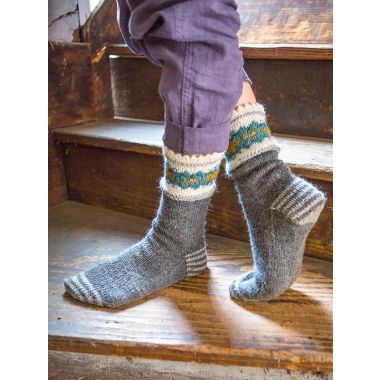 A  Berroco Ultra Alpaca Light Pattern - Edelweiss Socks (PDF)