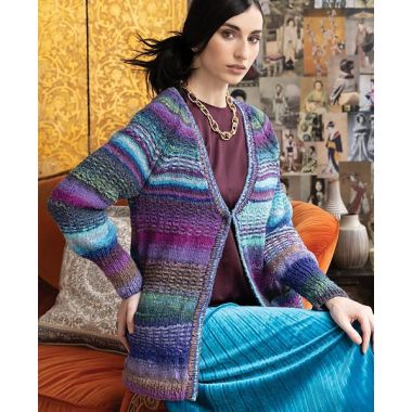 A Noro Tsubame Pattern - Raglan Cardigan (PDF)