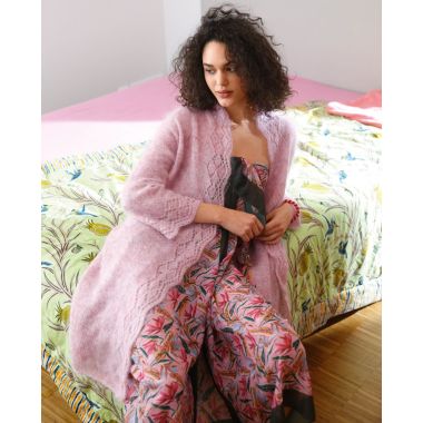 A GGH & Rebecca MOHAIR MELANGE Pattern - Long Cardigan Arwen (PDF File)