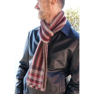 HiKoo Llamor Pattern - Reversible Garter Plaid Scarf - FREE DOWNLOAD LINK IN DESCRIPTION