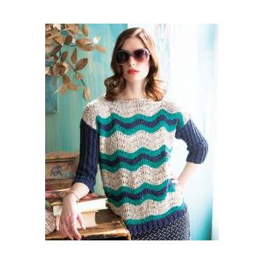 Tokonatsu Pattern - Wavy Stripes Pullover (Downloadable PDF Pattern)
